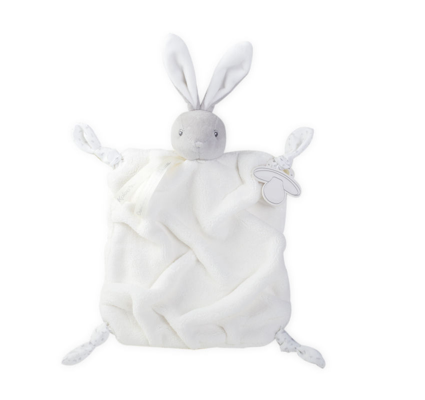  plume plat lapin blanc gris 